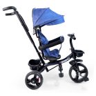 MK H-Trike Hurricane trojkolka s otočným sedadlom o 360 stupňov – modro-čierna farba