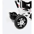 MK H-Trike Harmony trojkolka s otočným sedadlom o 360 stupňov, s rodičovskou rukoväťou, v červeno-bielej farbe + darček