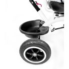 MK H-Trike Hawk trojkolka s otočným sedadlom o 360 stupňov, s rodičovskou rukoväťou a opierkou na nohy v sivej farbe