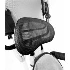 MK H-Trike Hawk trojkolka s otočným sedadlom o 360 stupňov, s rodičovskou rukoväťou a opierkou na nohy v sivej farbe