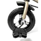 MK H-Trike Hype trojkolka s rodičovskou rukoväťou a opierkou na nohy v hnedo-čiernej farbe + darček