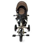 MK H-Trike Hype trojkolka s rodičovskou rukoväťou a opierkou na nohy v hnedo-čiernej farbe + darček