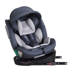   ISOFIX 360° otočná autosedačka Mama Kiddies iSize Journey (40–150 cm) v sivej farbe, slnečná clona ako darček
