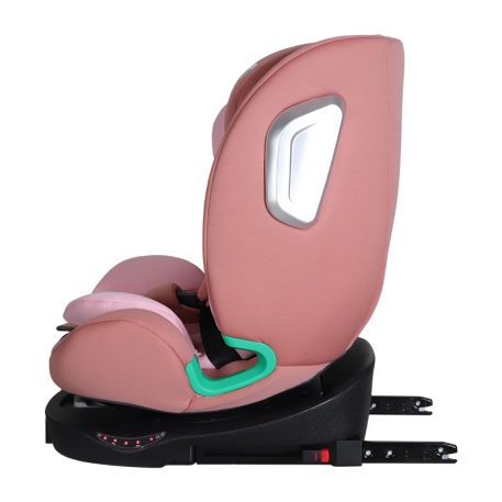 ISOFIX 360° otočná autosedačka Mama Kiddies iSize Journey (40–150 cm) v ružovej farbe,  slnečná clona ako darček