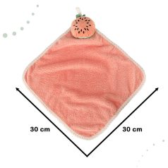 Detská osuška na ruky 30x30cm ružová - melón 