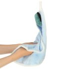 Detská osuška na ruky 30x30cm modrá - dinosaurus