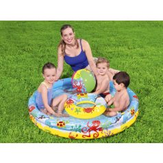 Bestway nafukovací bazén s nafukovacím kolesom a loptou