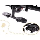 Fix Lite 3v1 trojkolka s vodiacou páčkou a stupačkami, modrá (sedadlo otočné o 360°)