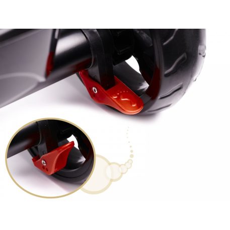 Fix Lite 3v1 trojkolka s vodiacou páčkou a stupačkami, modrá (sedadlo otočné o 360°)