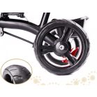 Fix Lite 3v1 trojkolka s vodiacou páčkou a stupačkami, modrá (sedadlo otočné o 360°)