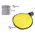 Vodotesný úložný box na hračky 2 v 1 s hracou podložkou - žlto-šedá