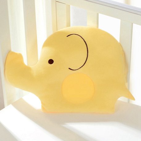 Detský vankúšik - v tvare sloníka ( 18,5 x 25 cm) - farba žltá