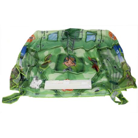 Skladací stan na hranie s vojenským dizajnom - 103 cm