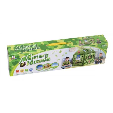 Skladací stan na hranie s vojenským dizajnom - 103 cm