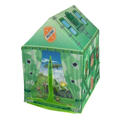 Skladací stan na hranie s vojenským dizajnom - 103 cm