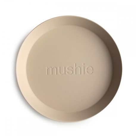 Mushie okrúhla miska 2 ks - Vanilla