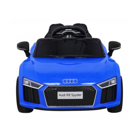 Elektrické auto Audi R8 s dvojitým motorom s modrou farbou s koženým sedadlom EKO- Diaľkové ovládanie