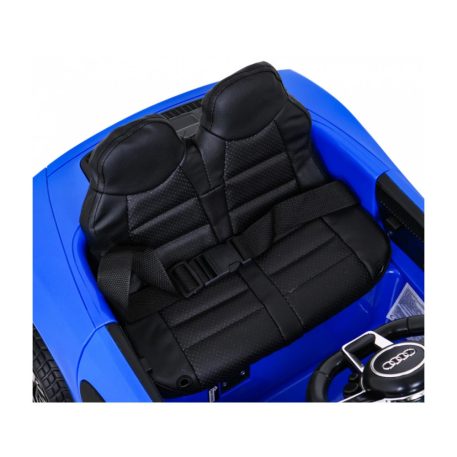 Elektrické auto Audi R8 s dvojitým motorom s modrou farbou s koženým sedadlom EKO- Diaľkové ovládanie