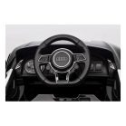 Audi R8 elektrické policajné auto s dvojitým motorom v čiernej farbe so sedadlom z ekokože na diaľkové ovládanie