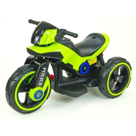 Zöld elektromos rendőrmotor