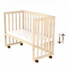 Detská postieľka k posteli v brečtanovej farbe