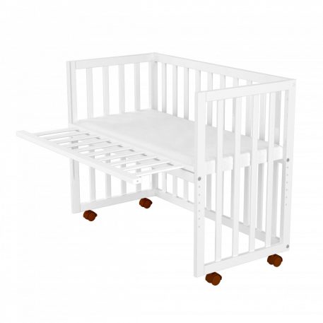 Detská postieľka k posteli v bielej farbe