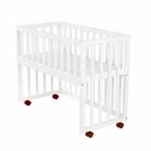 Detská postieľka k posteli v bielej farbe