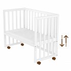 Detská postieľka k posteli v bielej farbe