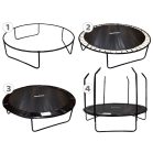 Profesionálna trampolína SkyFlyer 304 cm v čiernej farbe + DARČEK rebrík