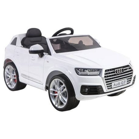 Audi Q7 fehér elektromos autó távirányítóval