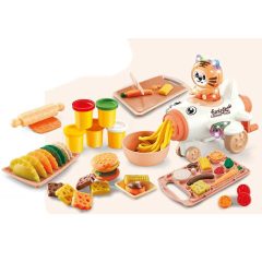   Stroj na výrobu cesta v tvare lietadla pre deti s farebnou hlinou a príslušenstvom