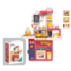   77-dielna detská kuchynská súprava Spray Kitchen v červenej farbe