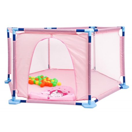 Unikornisos járóka 40 darab labdával