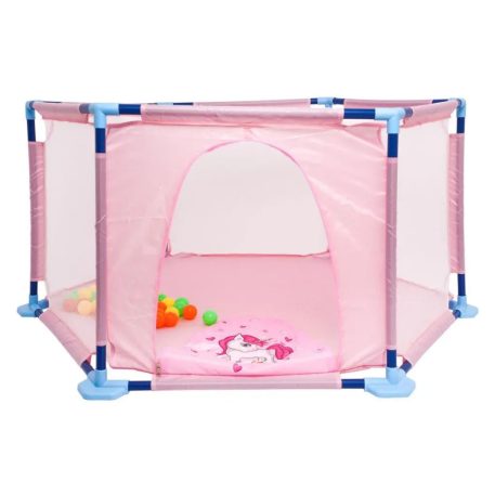 Unikornisos járóka 40 darab labdával