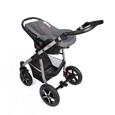 Mama Kiddies Dream Limited Edition 3az1-ben multifunkciós babakocsi kiegészítőkkel antracit és piros színben + Ajándék