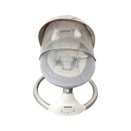 Mama Kiddies prémium 2az1-ben elektromos hinta és pihenőszék távirányítóval kék színben + ajándékok