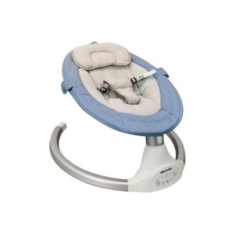 Mama Kiddies prémium 2az1-ben elektromos hinta és pihenőszék távirányítóval kék színben + ajándékok