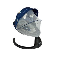   Elektrická hojdačka a ležadlo Mama Kiddies Premium 2 v 1 s diaľkovým ovládaním - Galaxy + darčeky