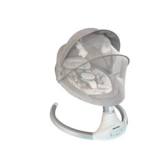   Mama Kiddies prémiová 2-v-1 elektrická hojdačka a lehátko s diaľkovým ovládaním v sivej farbe + darčeky