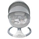 Mama Kiddies prémiová 2-v-1 elektrická hojdačka a lehátko s diaľkovým ovládaním v sivej farbe + darčeky