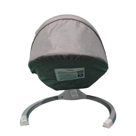 Mama Kiddies prémiová 2-v-1 elektrická hojdačka a lehátko s diaľkovým ovládaním v sivej farbe + darčeky