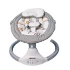 Mama Kiddies prémiová 2-v-1 elektrická hojdačka a lehátko s diaľkovým ovládaním v sivej farbe + darčeky