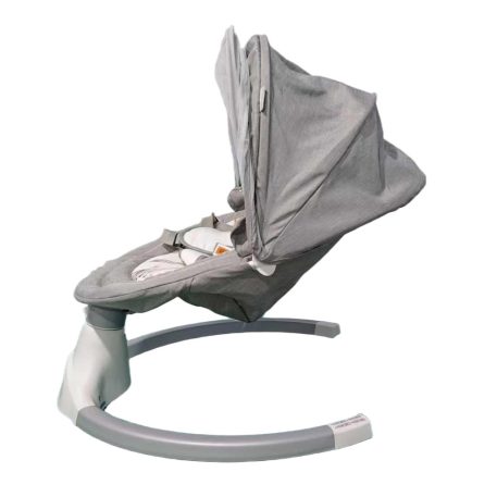 Mama Kiddies prémiová 2-v-1 elektrická hojdačka a lehátko s diaľkovým ovládaním v sivej farbe + darčeky