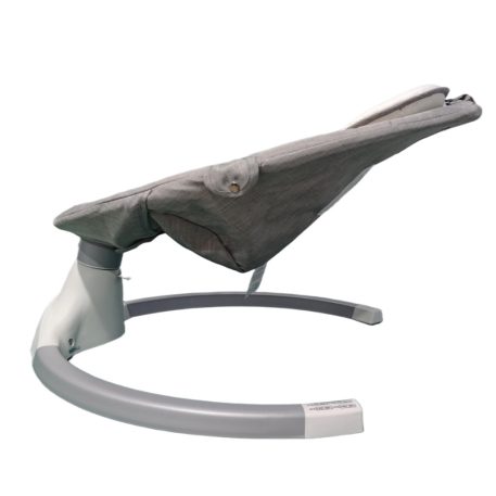 Mama Kiddies prémiová 2-v-1 elektrická hojdačka a lehátko s diaľkovým ovládaním v sivej farbe + darčeky