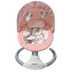   Mama Kiddies prémiová 2-v-1 elektrická hojdačka a ležadlo s diaľkovým ovládaním v ružovej farbe + darčeky