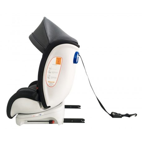 ISOFIX-es 360°-ban forgatható Mama Kiddies Rotary biztonsági autósülés (0-36 kg) fekete-sötétszürke színben + ajándékok