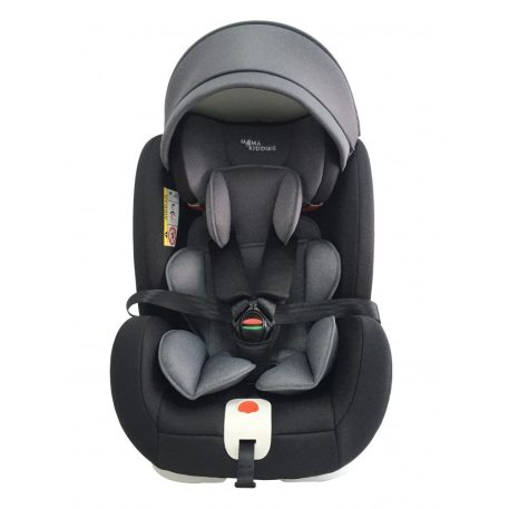 ISOFIX-es 360°-ban forgatható Mama Kiddies Rotary biztonsági autósülés (0-36 kg) fekete-sötétszürke színben + ajándékok