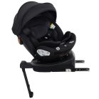 ISOFIX-ová autosedačka Mama Kiddies Turbo Wings otočná o 360° (40 – 150 cm) v čiernej farbe s opornou nohou + darček – opierka chrbtice, slnečná clona