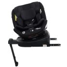 ISOFIX-ová autosedačka Mama Kiddies Turbo Wings otočná o 360° (40 – 150 cm) v čiernej farbe s opornou nohou + darček – opierka chrbtice, slnečná clona