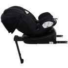 ISOFIX-ová autosedačka Mama Kiddies Turbo Wings otočná o 360° (40 – 150 cm) v čiernej farbe s opornou nohou + darček – opierka chrbtice, slnečná clona